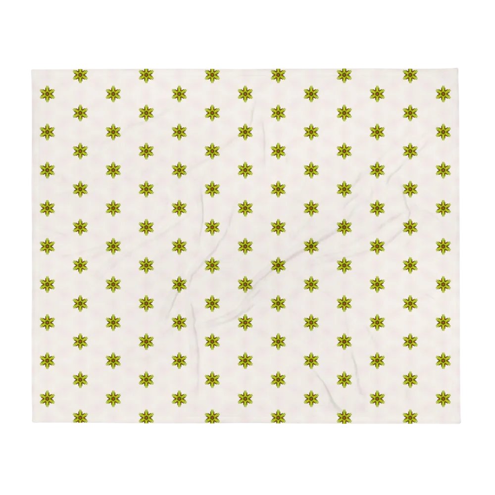 Star Flower Seamless Patterned Throw Blanket product image (4)