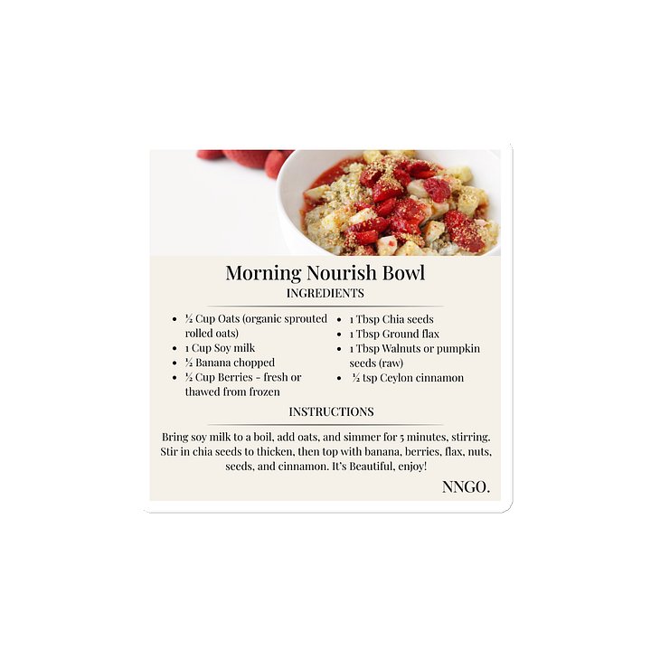 Morning Nourish Bowl Recipe Magnet product image (1)
