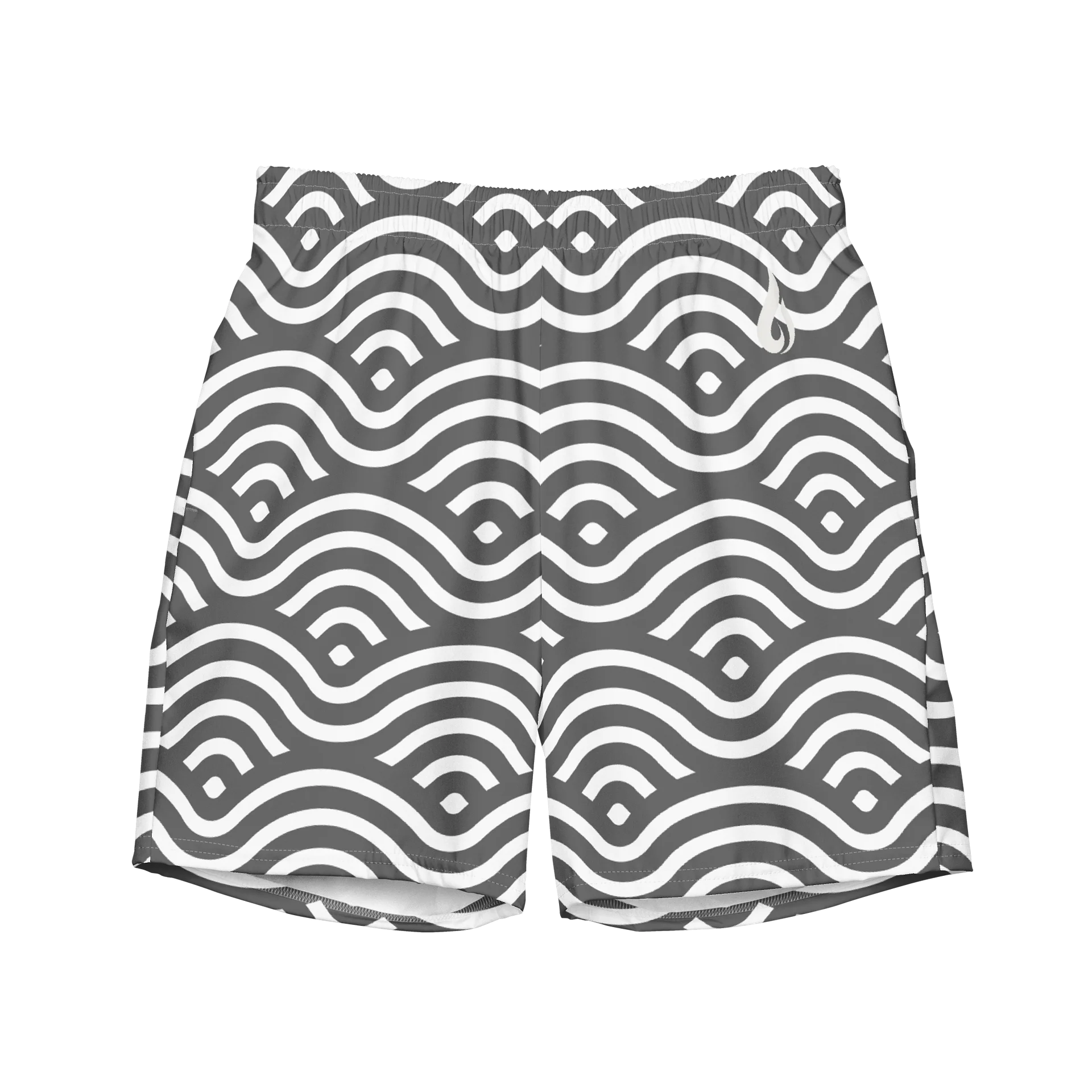 LowkeyFire Wave Pattern Swim Trunks product image (1)