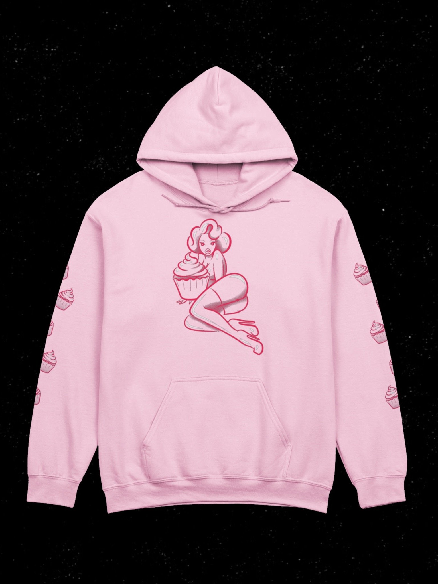 6ixblades Cupcake Pinup Hoodie product image (1)