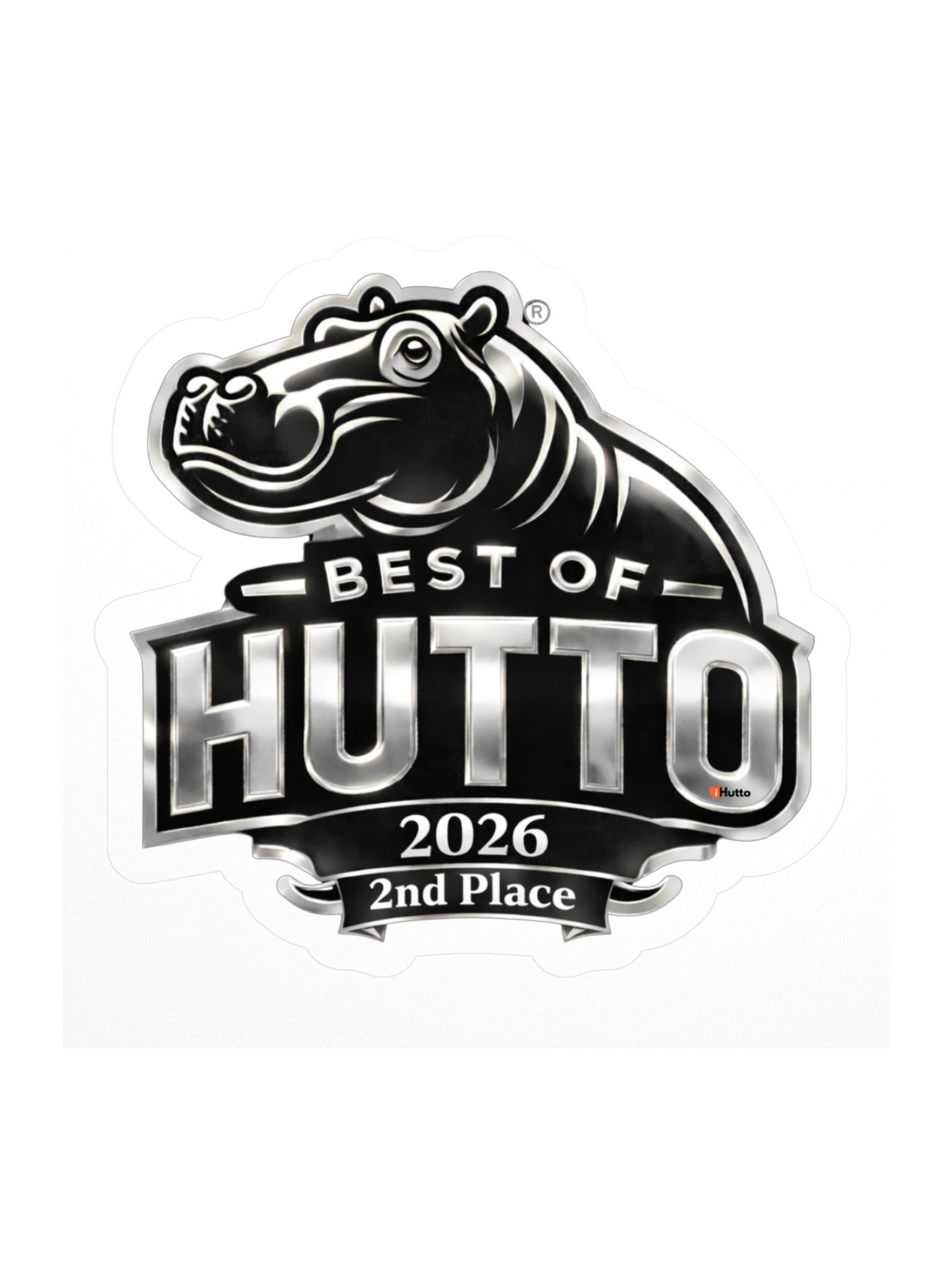 Hutto Hippo 2nd Place Sticker product image (1)
