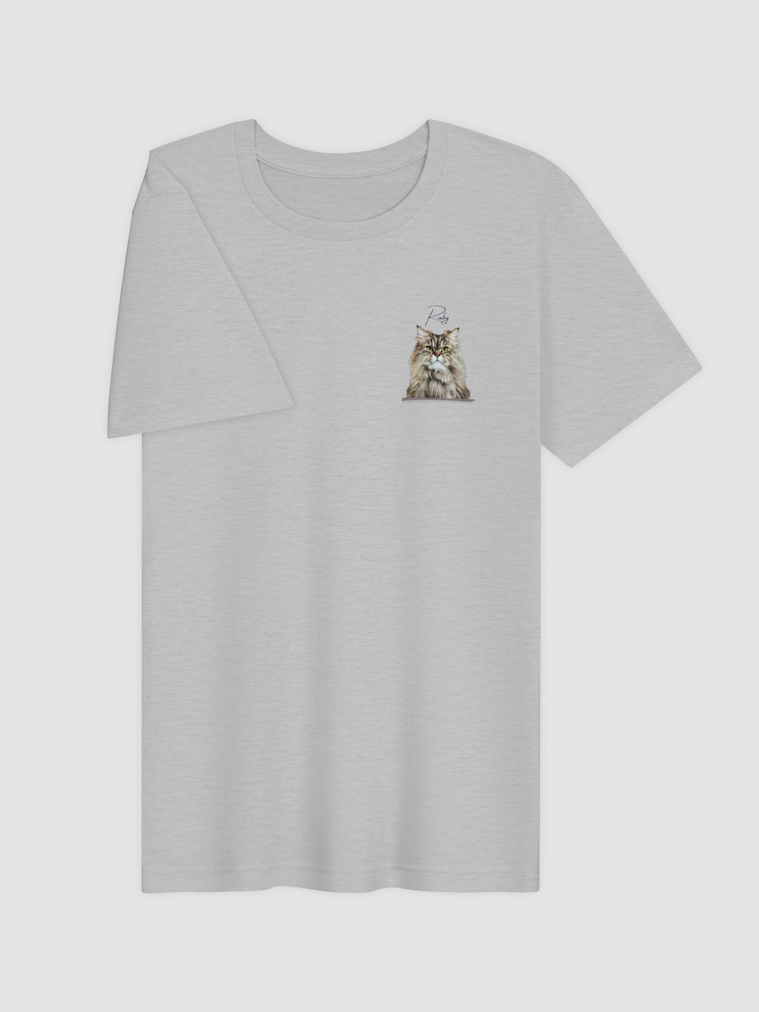 Custom Minimalist Left Chest Oil Painting Pet Portrait T-Shirt product image (8)