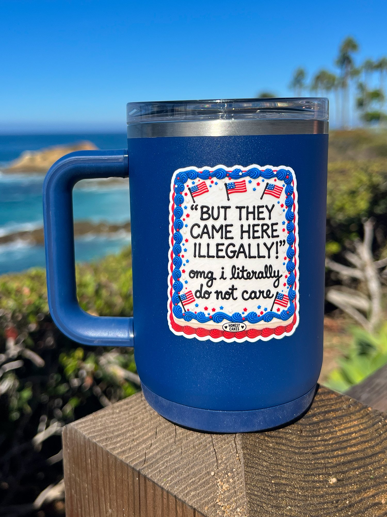 VINYL STICKER: Pro Immigrant Rights Political Humor - FREE SHIPPING product image (2)
