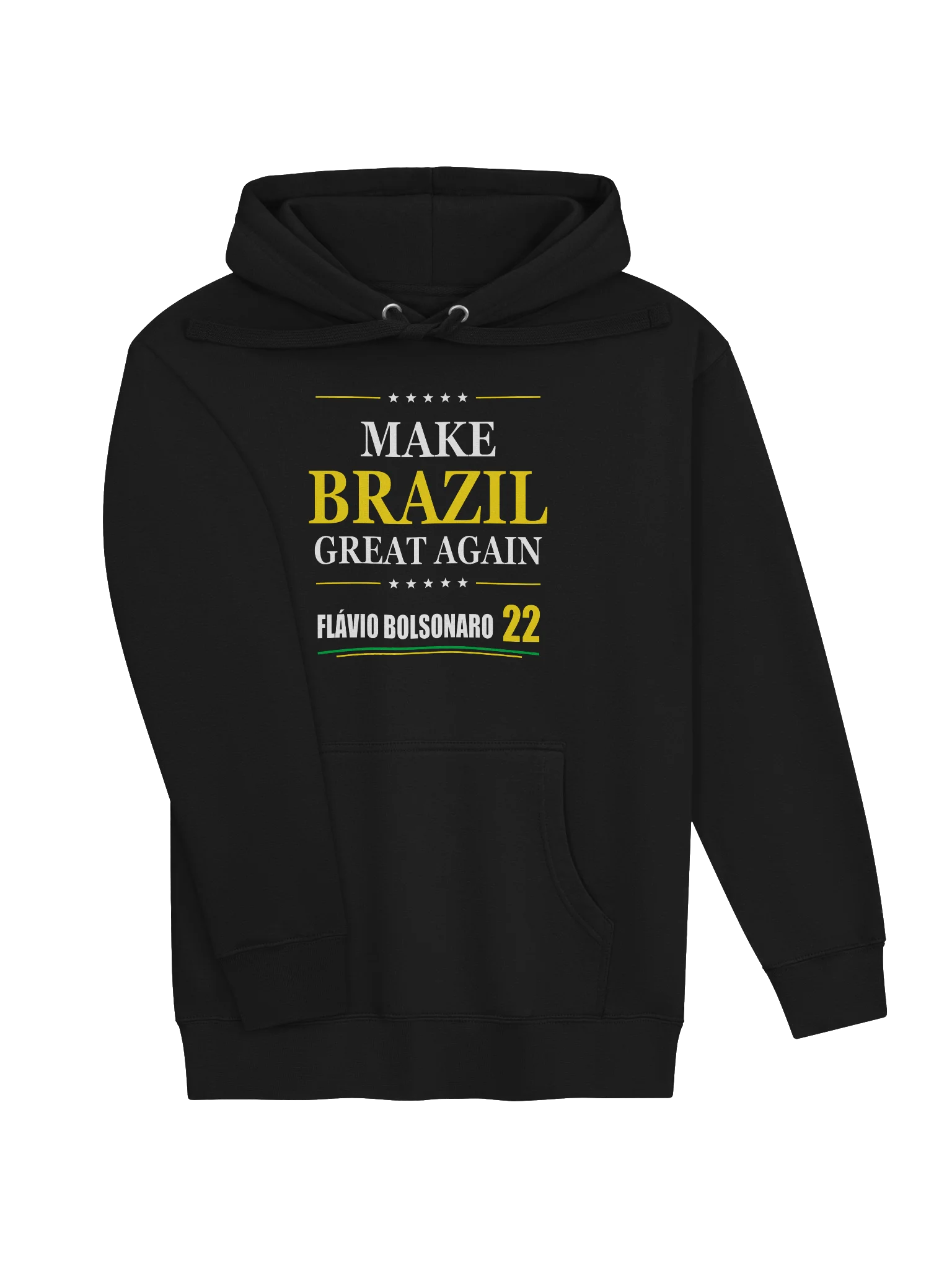 Make Brazil Great Again – Flávio Bolsonaro 22 Hoodie | Model II product image (12)
