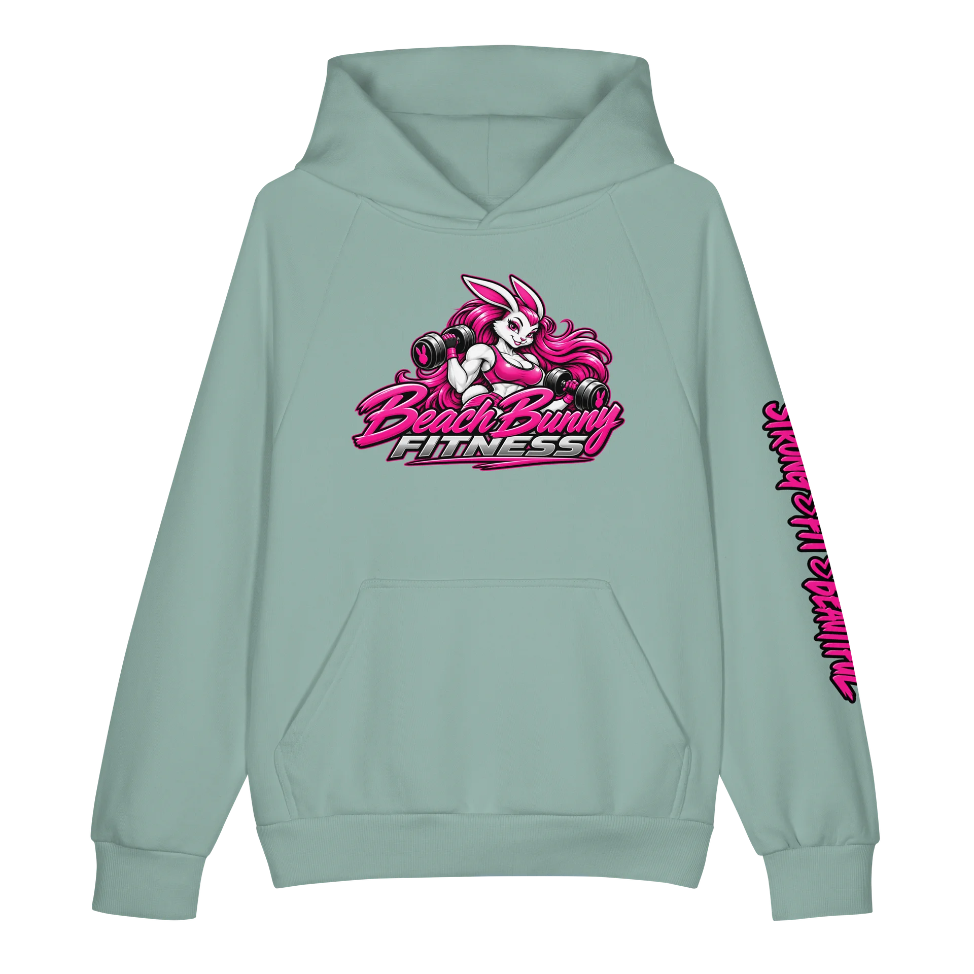 Beach vibes meet gym life. The Beach Bunny Fitness Sunset Hoodie features a small tropical logo on the front with a larger Beach Bunny design across the back. Bold, comfortable, and made to stand out product image (23)