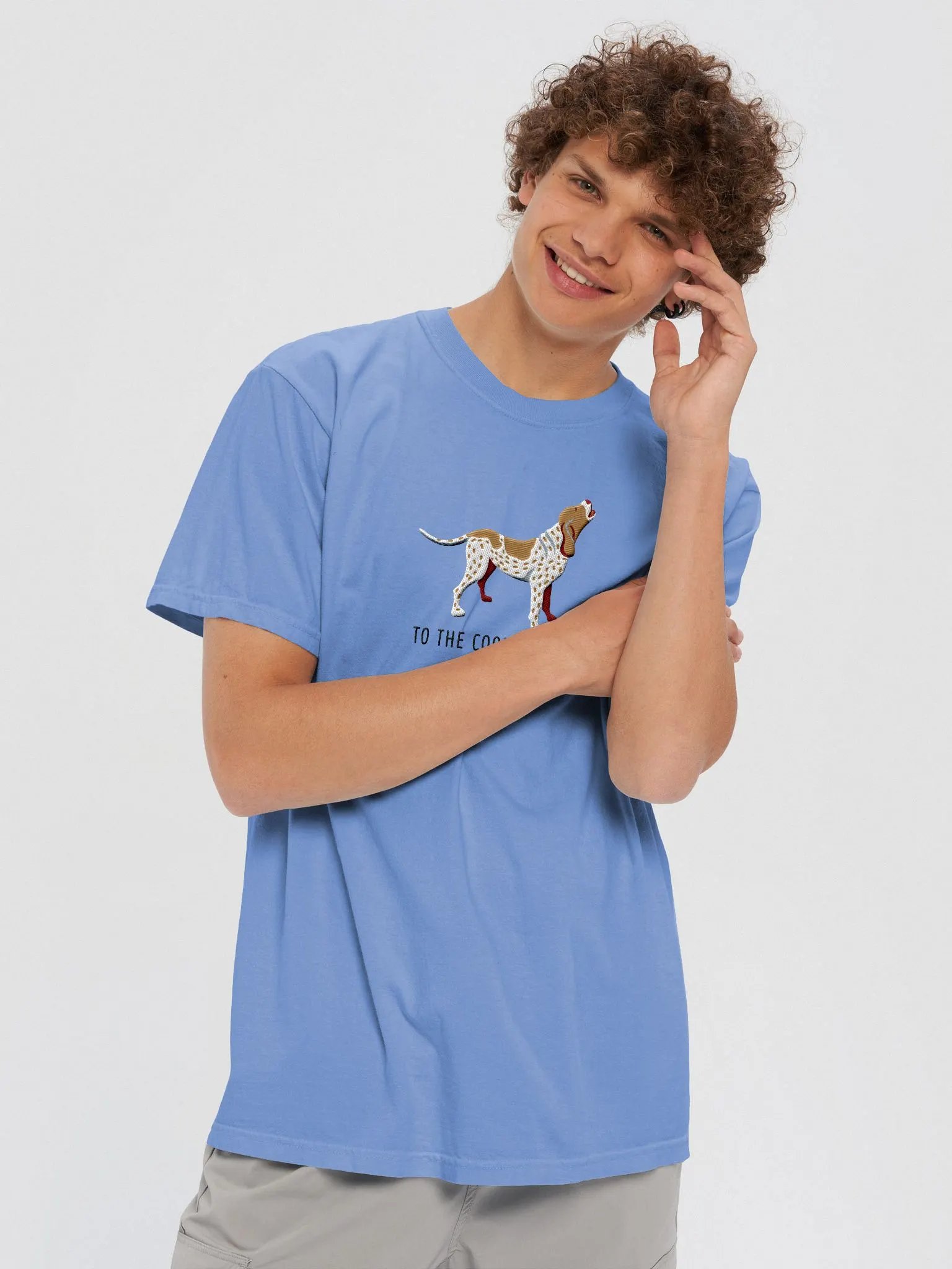 To the Coon and Back T-Shirt(Embroidered) of a Redtick Coonhound product image (9)