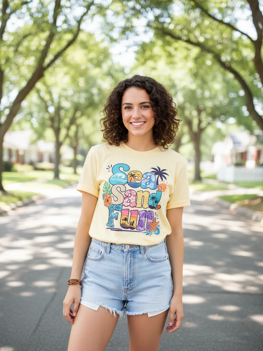 Sunset Surf Lettering Tee product image (1)