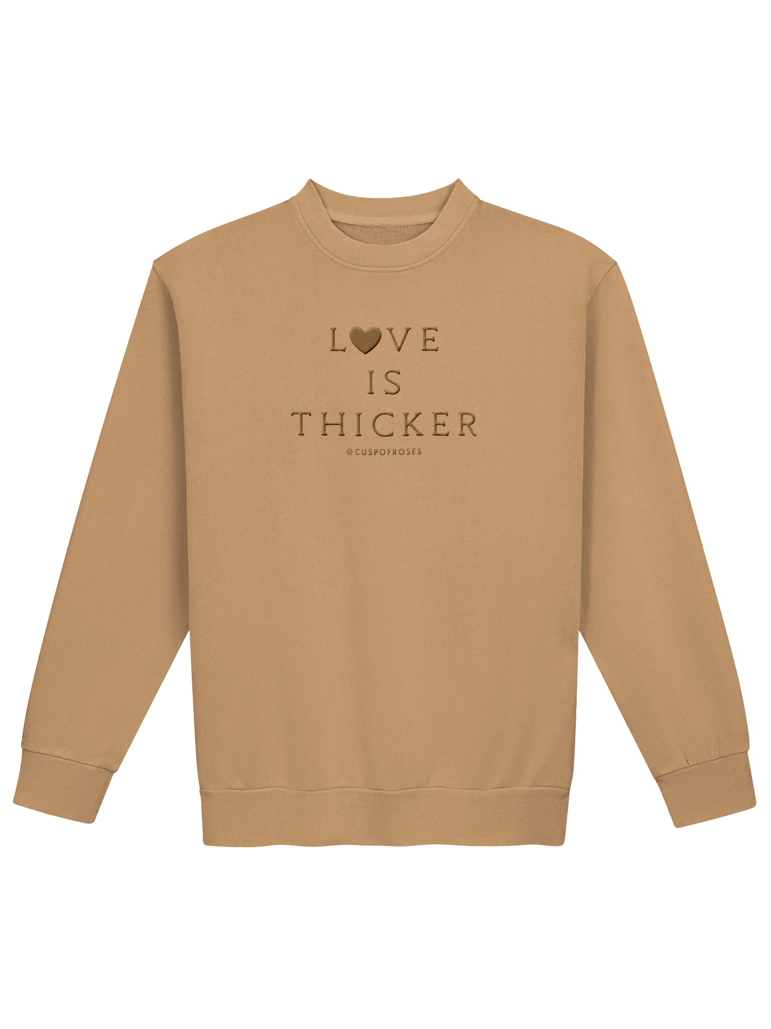 l.i.t. brown embroidered sweatie product image (1)