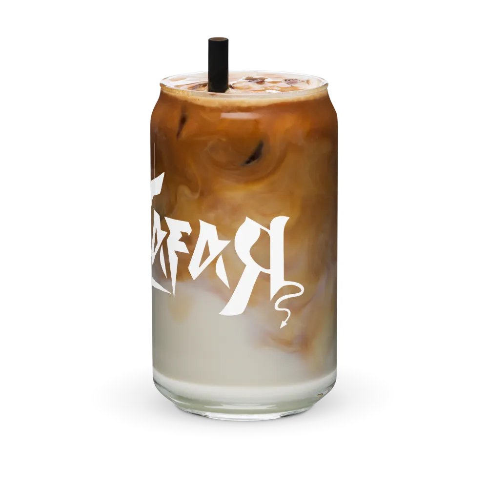 RafaZafar Logotext Can Glass (white) product image (12)