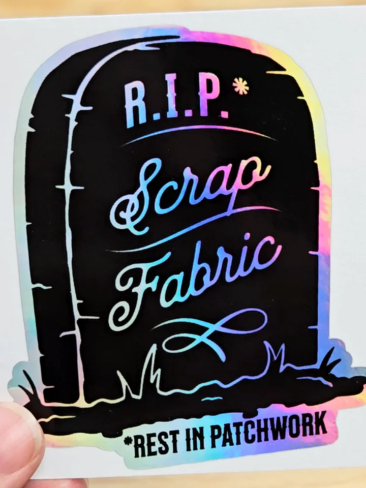 R.I.P. Scrap Fabric (Sticker) product image (1)