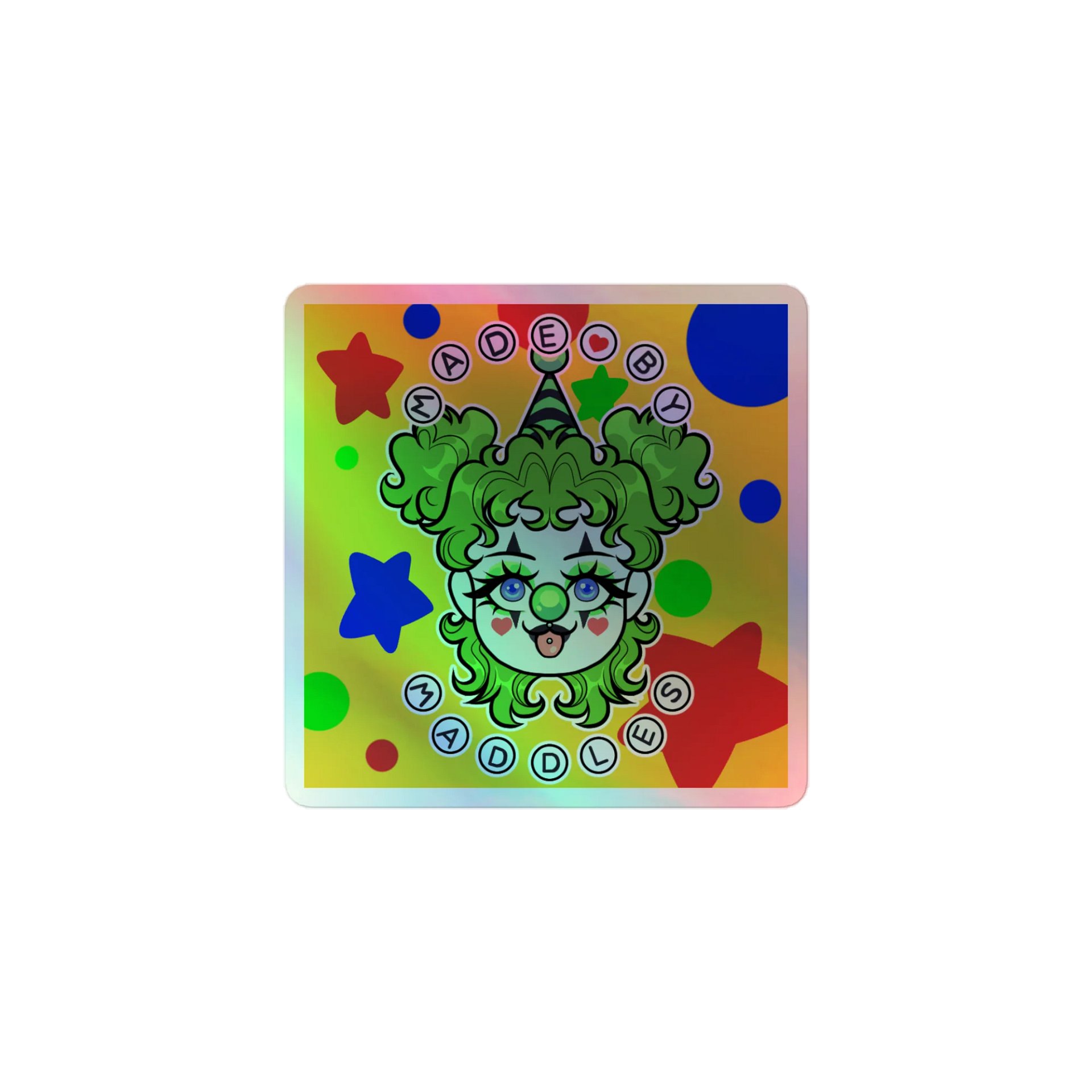 Made by Maddles Logo Holographic Sticker product image (1)