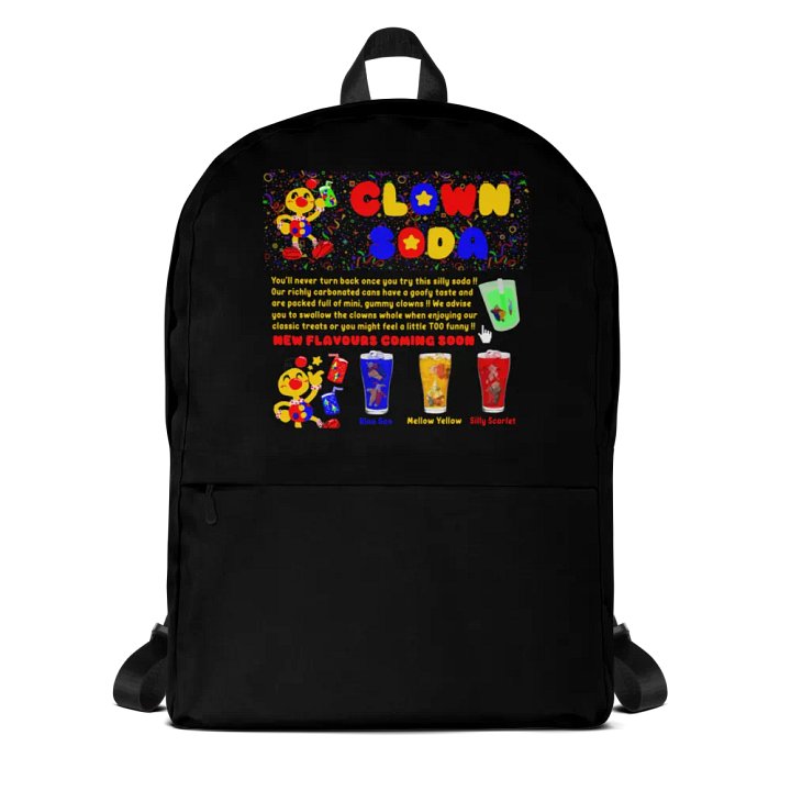 Boyoyoing Clown Soda Website Backpack product image (1)