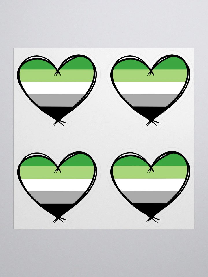 Aromantic Pride Stickers product image (1)