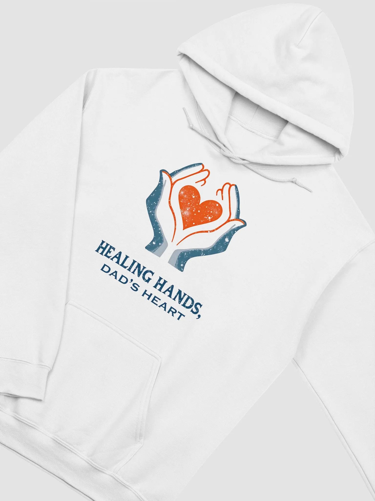 Flaming Heart , Dad's heart, Healing Hands Hoodie product image (34)