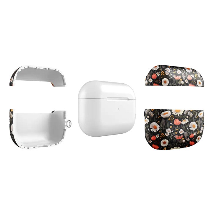 Blossom Elegance: Noir Garden All-Over Print AirPods® Case product image (2)
