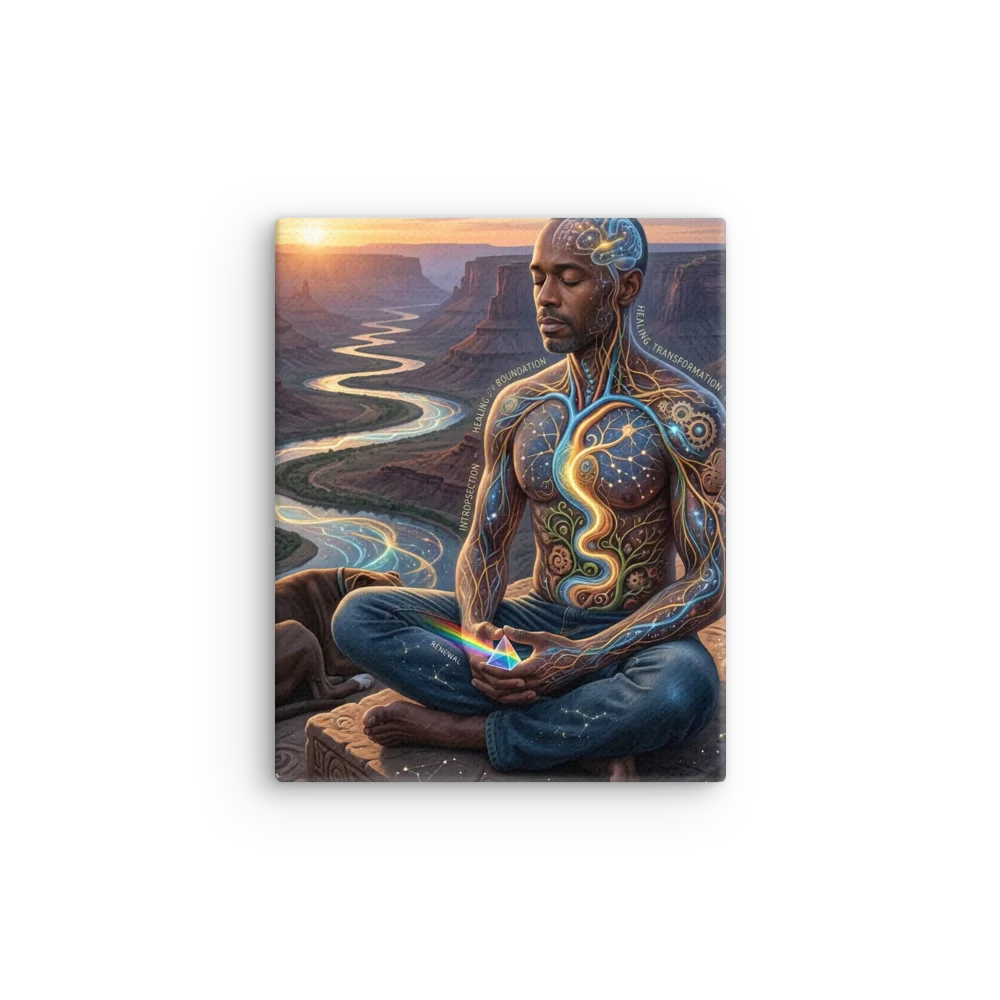Cosmic Canyon Meditation Canvas product image (7)