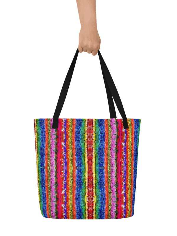 Boho colorful Stripes Tote Bag product image (1)