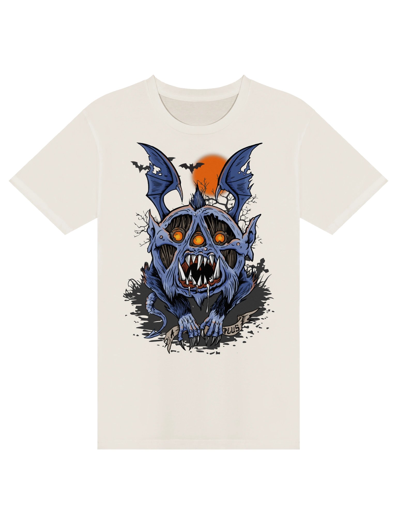 Three Eyed Night Tee (Bone) product image (1)