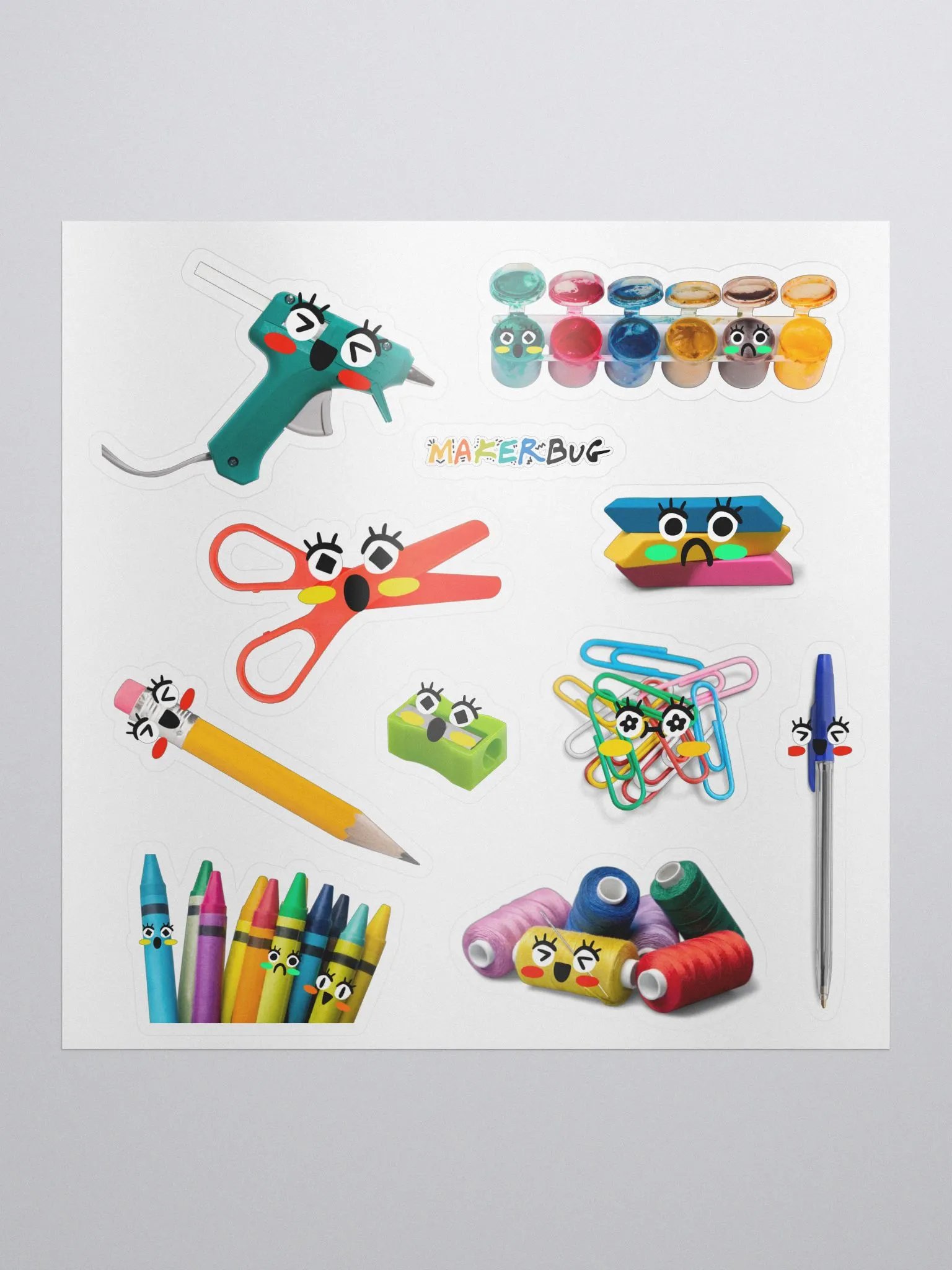 DAILY ART SUPPLIES (set 1) Sticker Sheet product image (1)