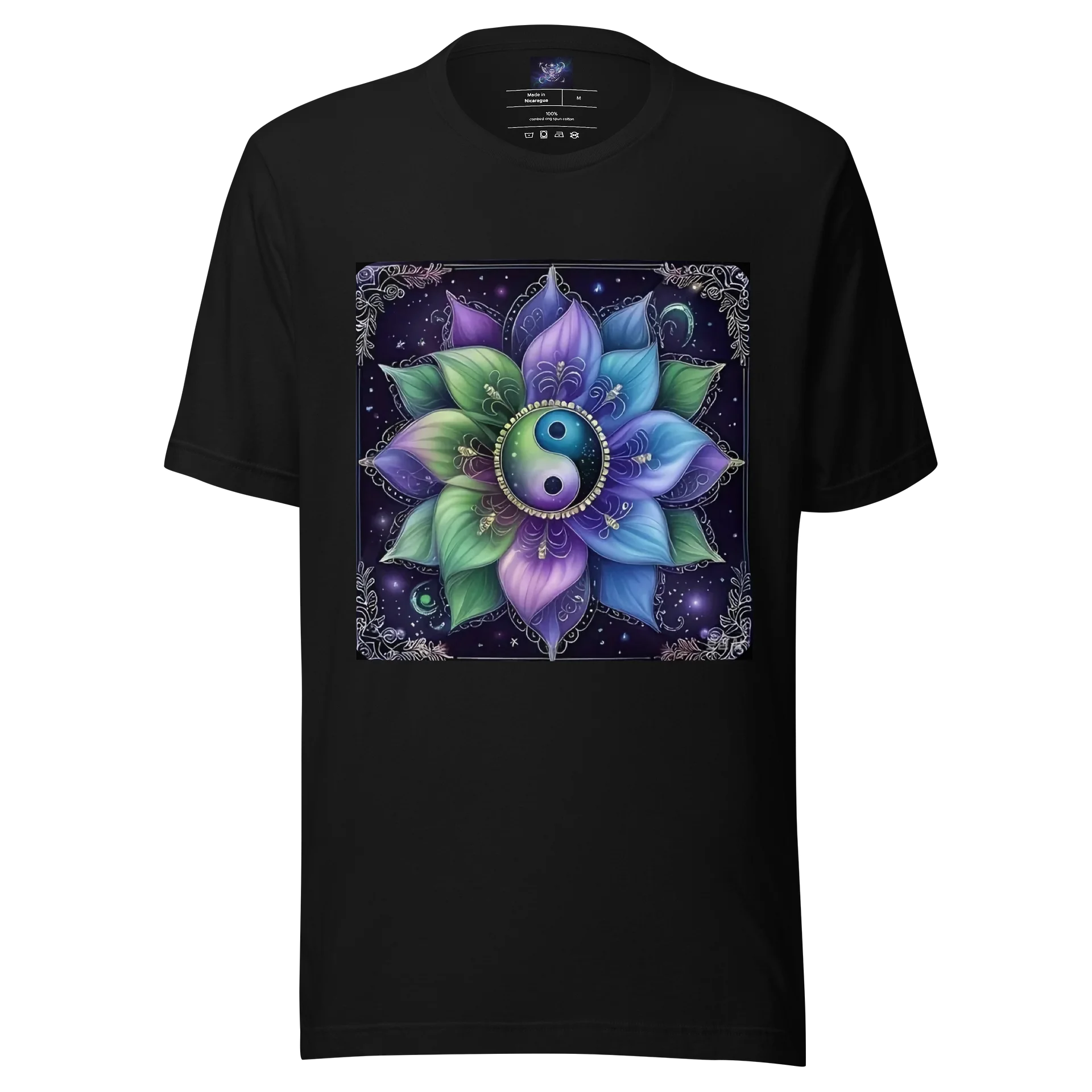 Yin-Yang Lotus Harmony- T-Shirt product image (1)