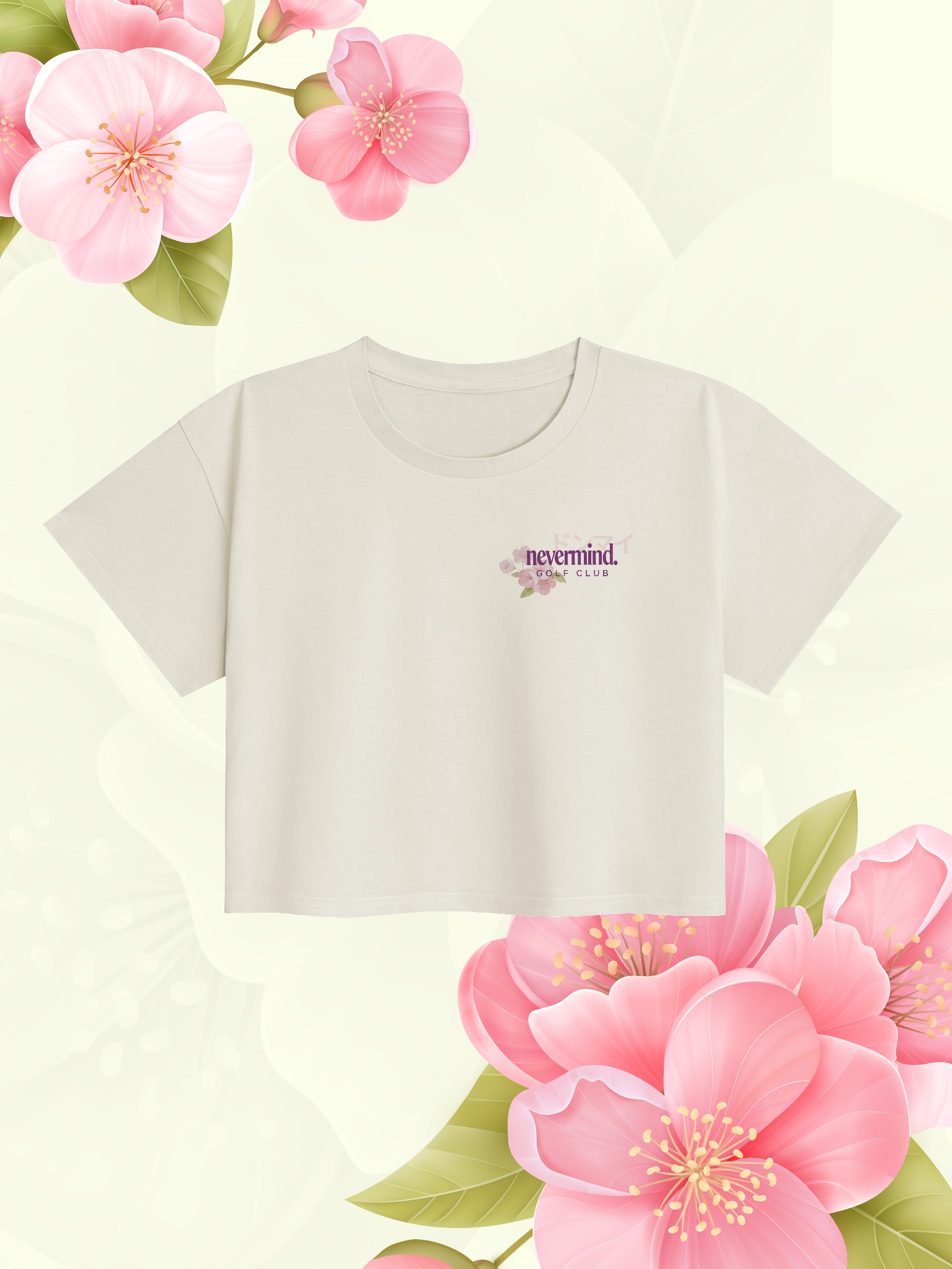 "Donmai" Sakura Crop - Bone product image (1)