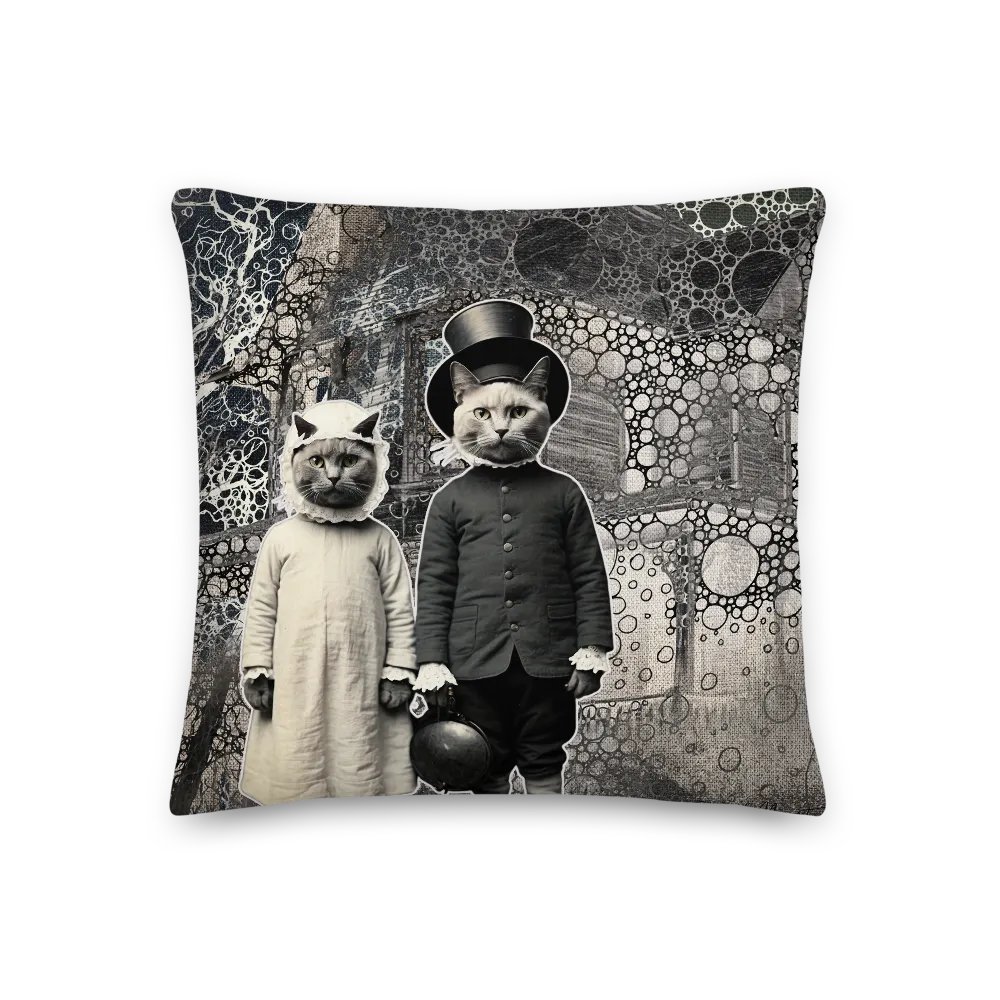 Whimsical Cat Duo Premium Pillow product image (3)
