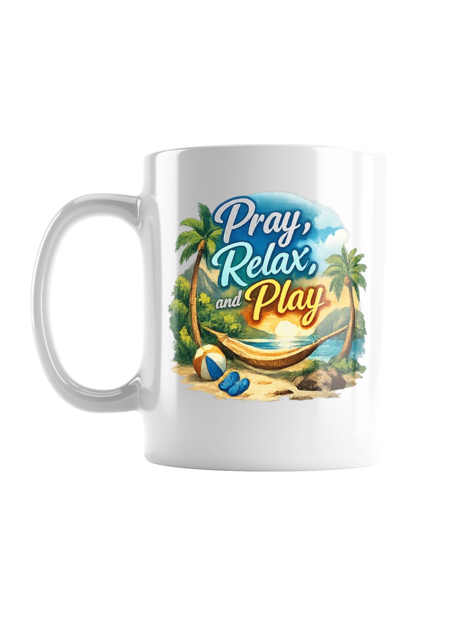 Pray, Relax & Play Tropical Coffee Mug product image (2)