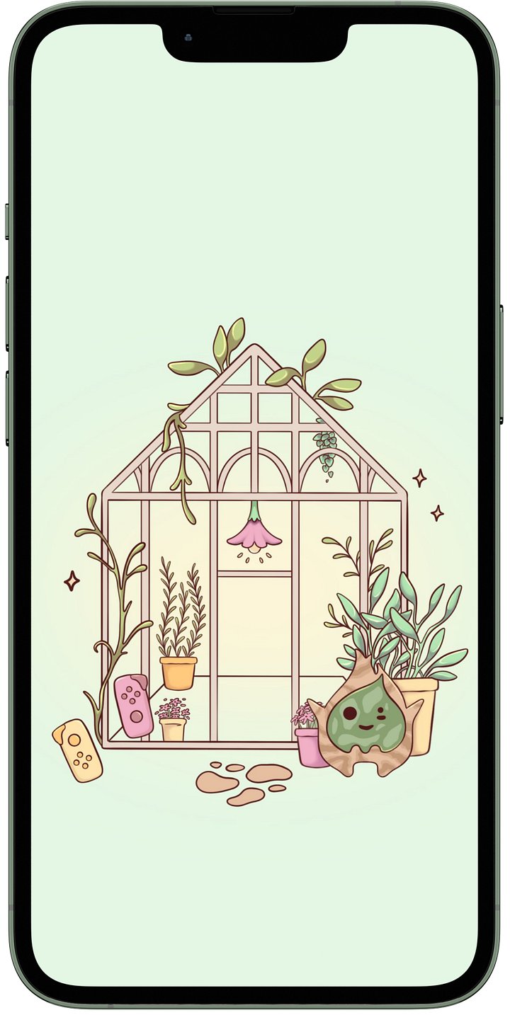 Greenhouse Green Phone Background product image (1)