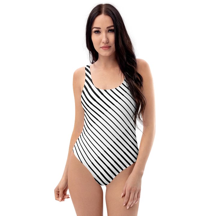 Black & White Swimming Suit (Cherry) product image (1)