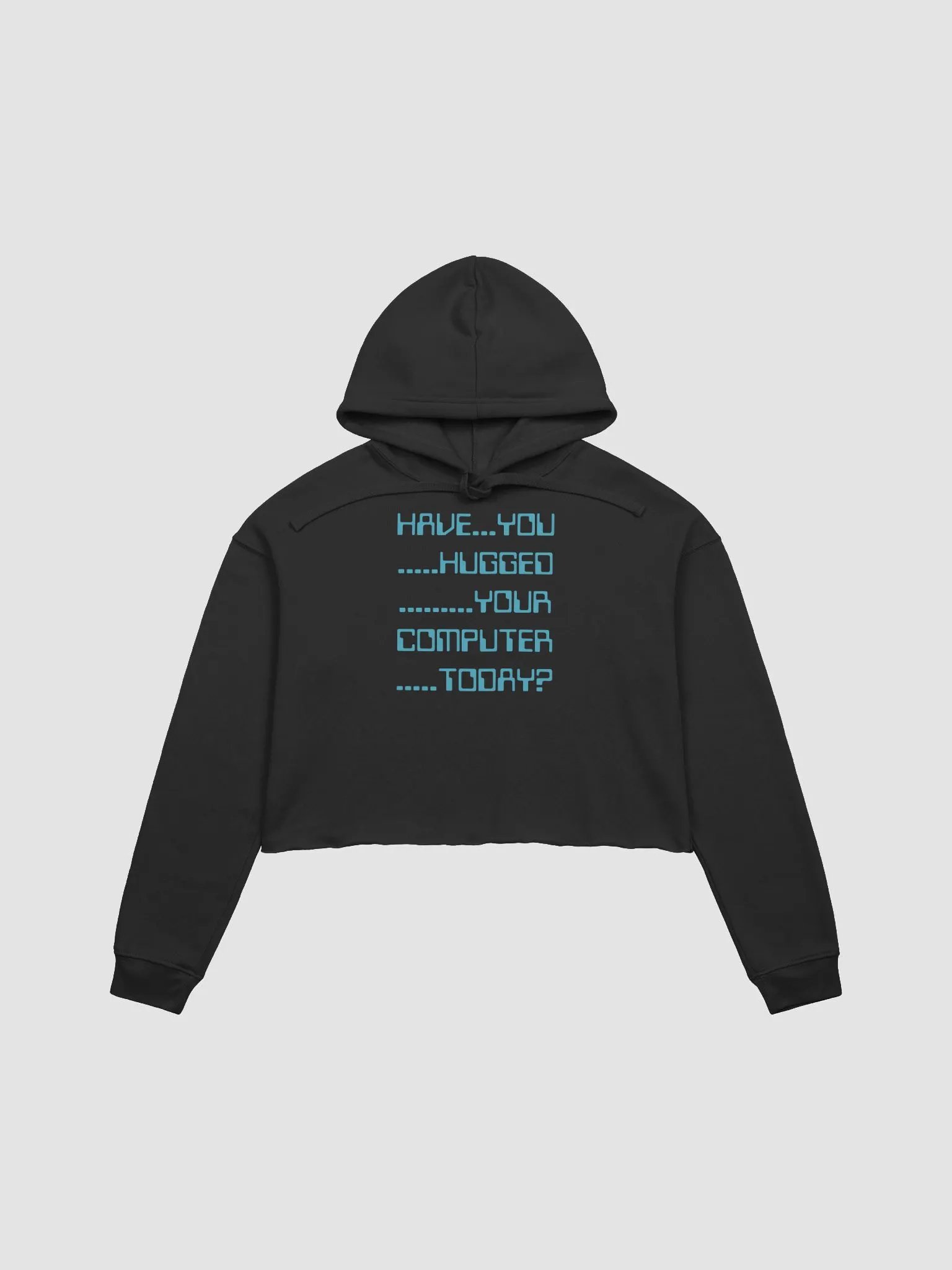 Have you hugged your computer fleece crop hoodie product image (2)