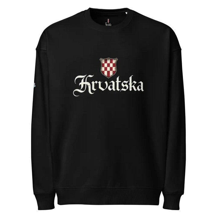 Checkered Shield Hrvatska Organic Sweatshirt product image (1)