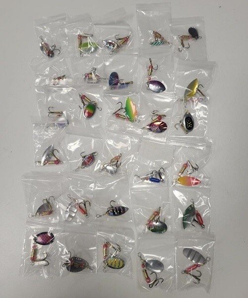 30-Piece Metal Spinner Baits Set - Premium Trout Spoon Bass Fishing Tackle Kit product image (4)