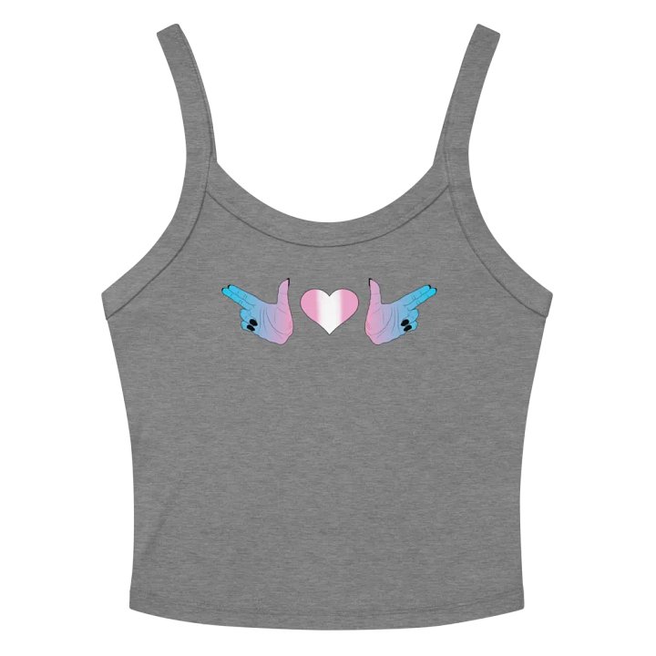 Finger Guns (trans flag) Crop Tank product image (2)