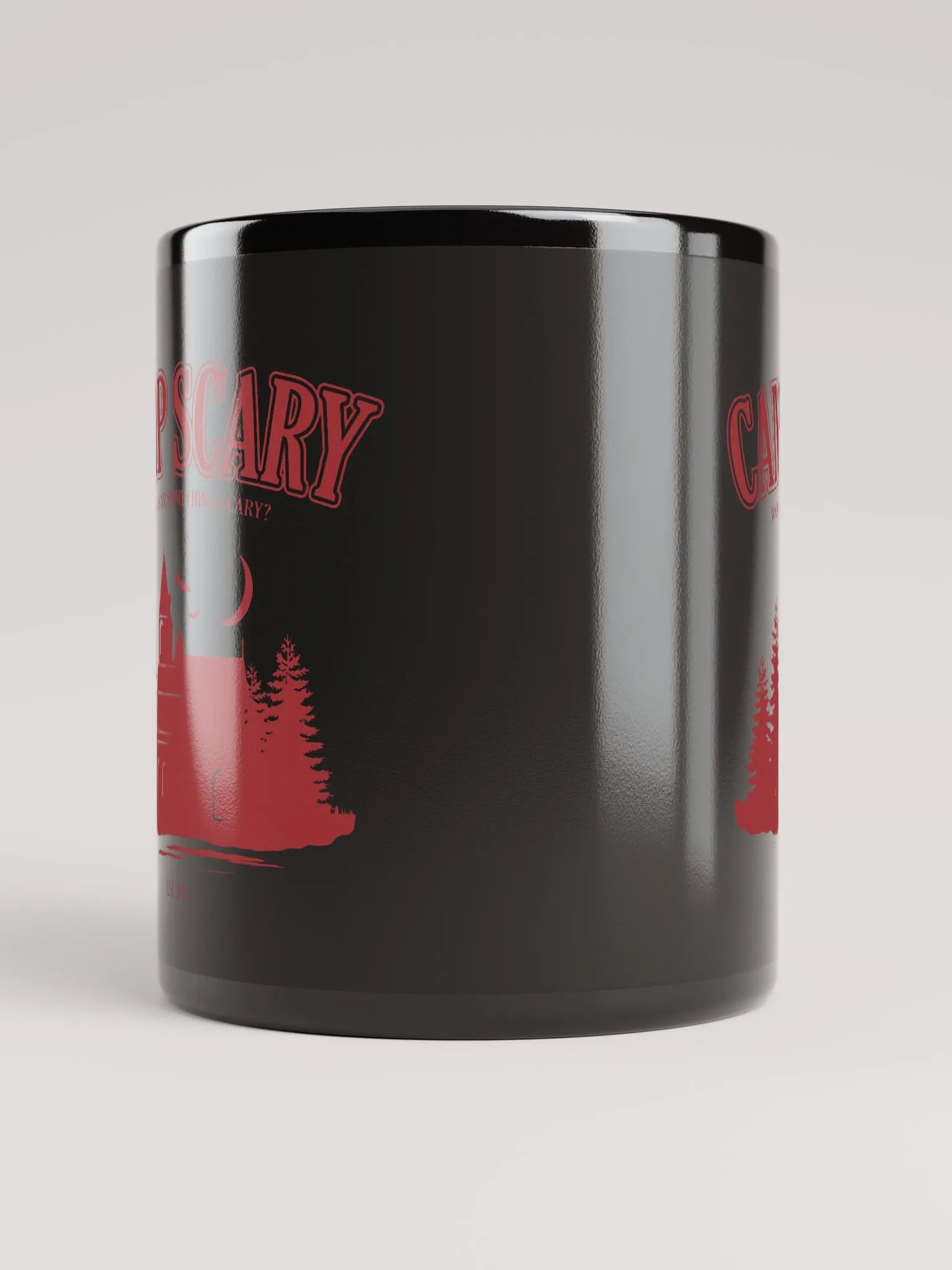 Camp Scary Black Glossy Mug product image (6)