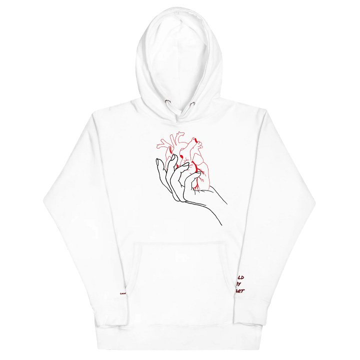 Hold My Heart Hoodie (White) product image (2)
