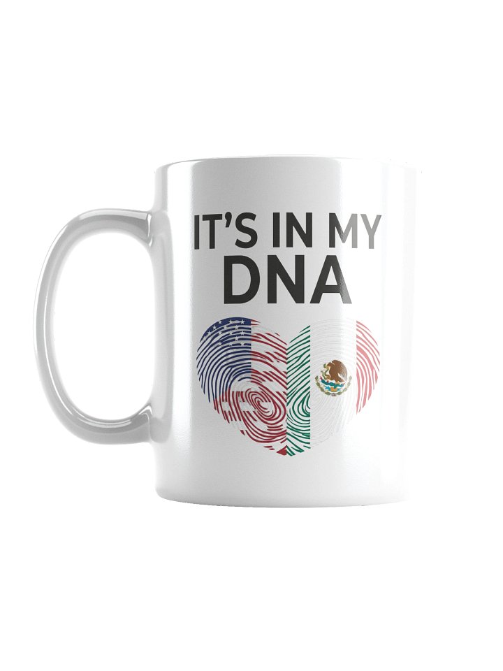 American Mexican Heritage DNA Heart Pride Flag Tee product image (1)