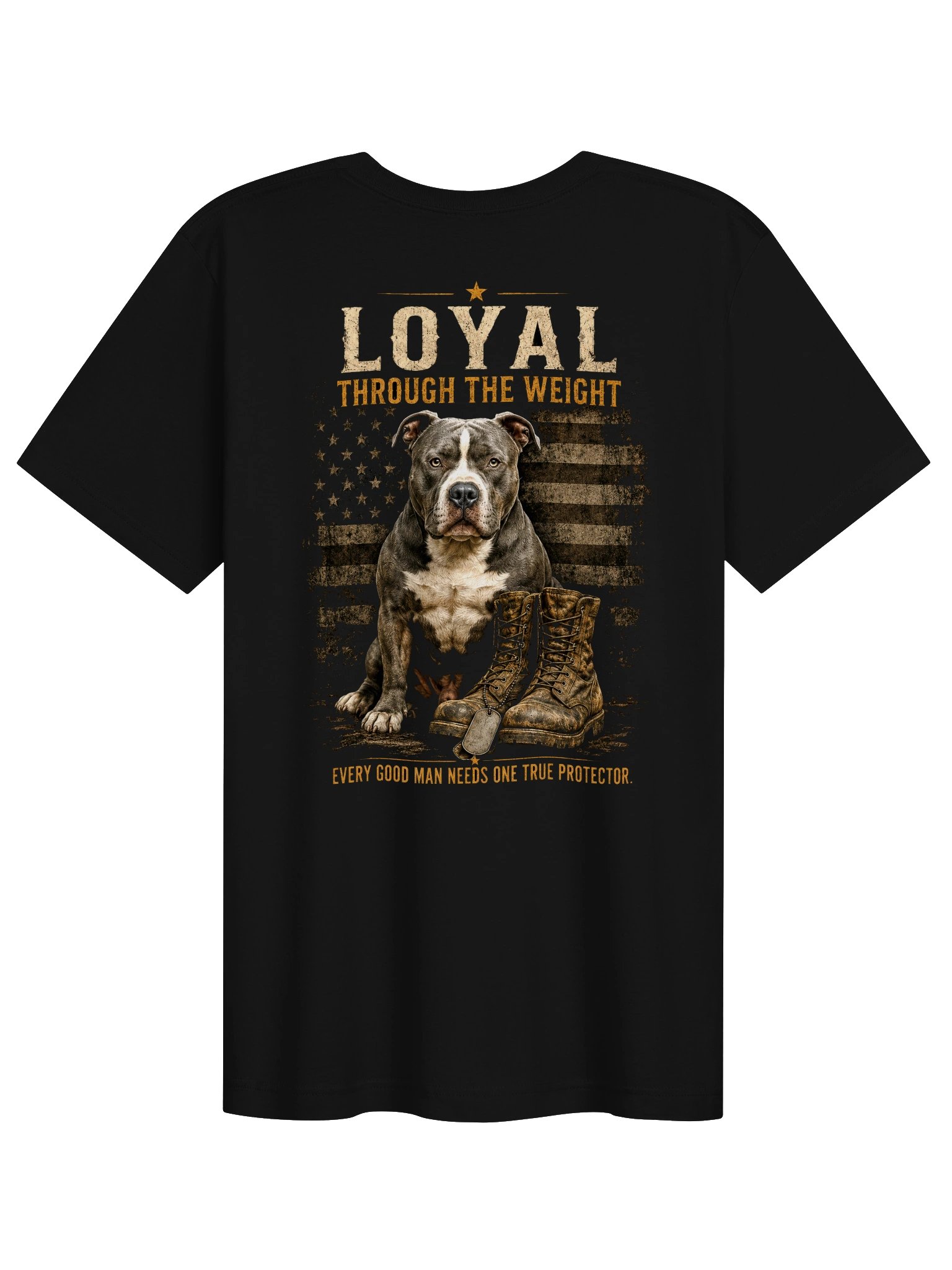 Loyal Through the Weight Veteran-Inspired Graphic Tee product image (2)