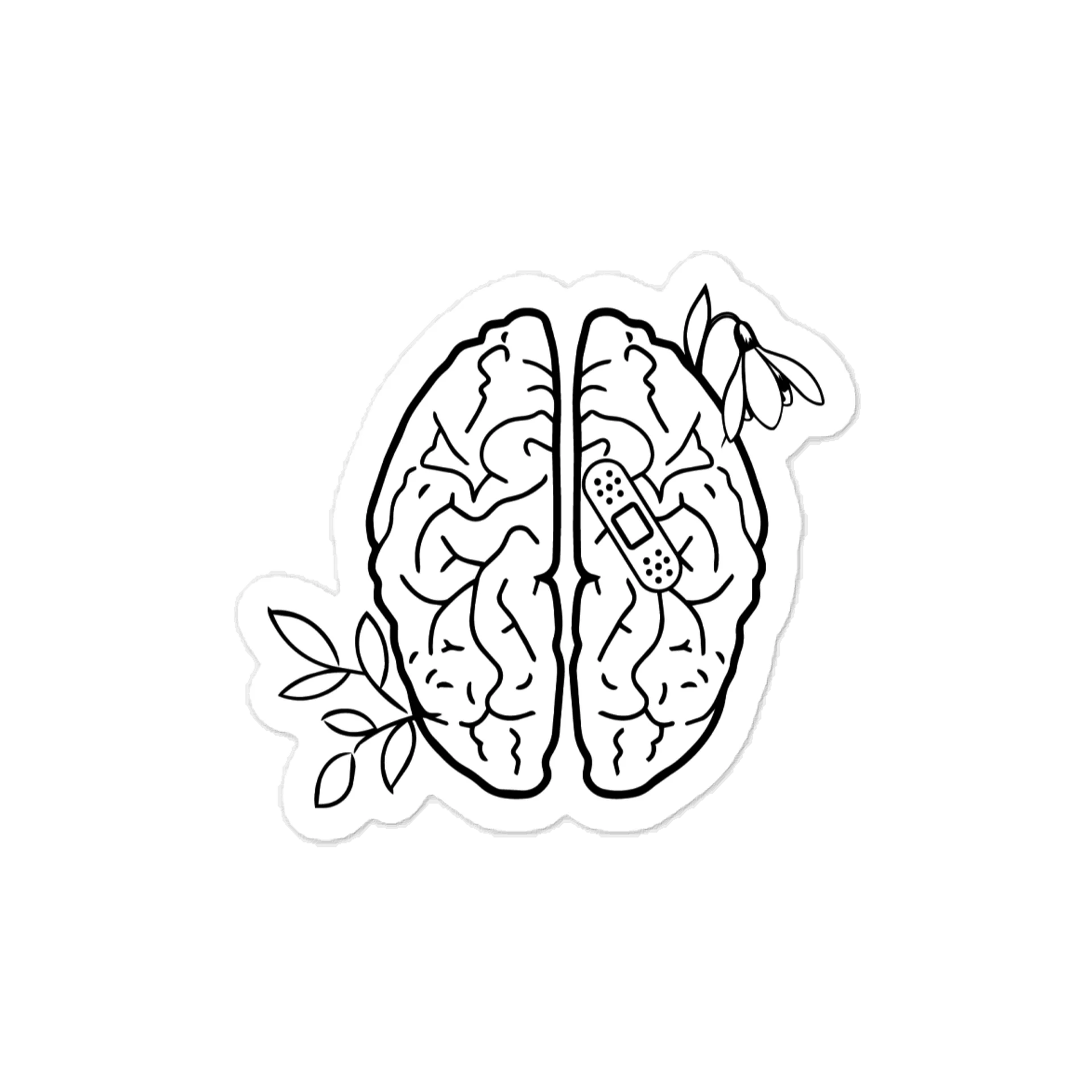 Brain Vinyl Decal product image (1)