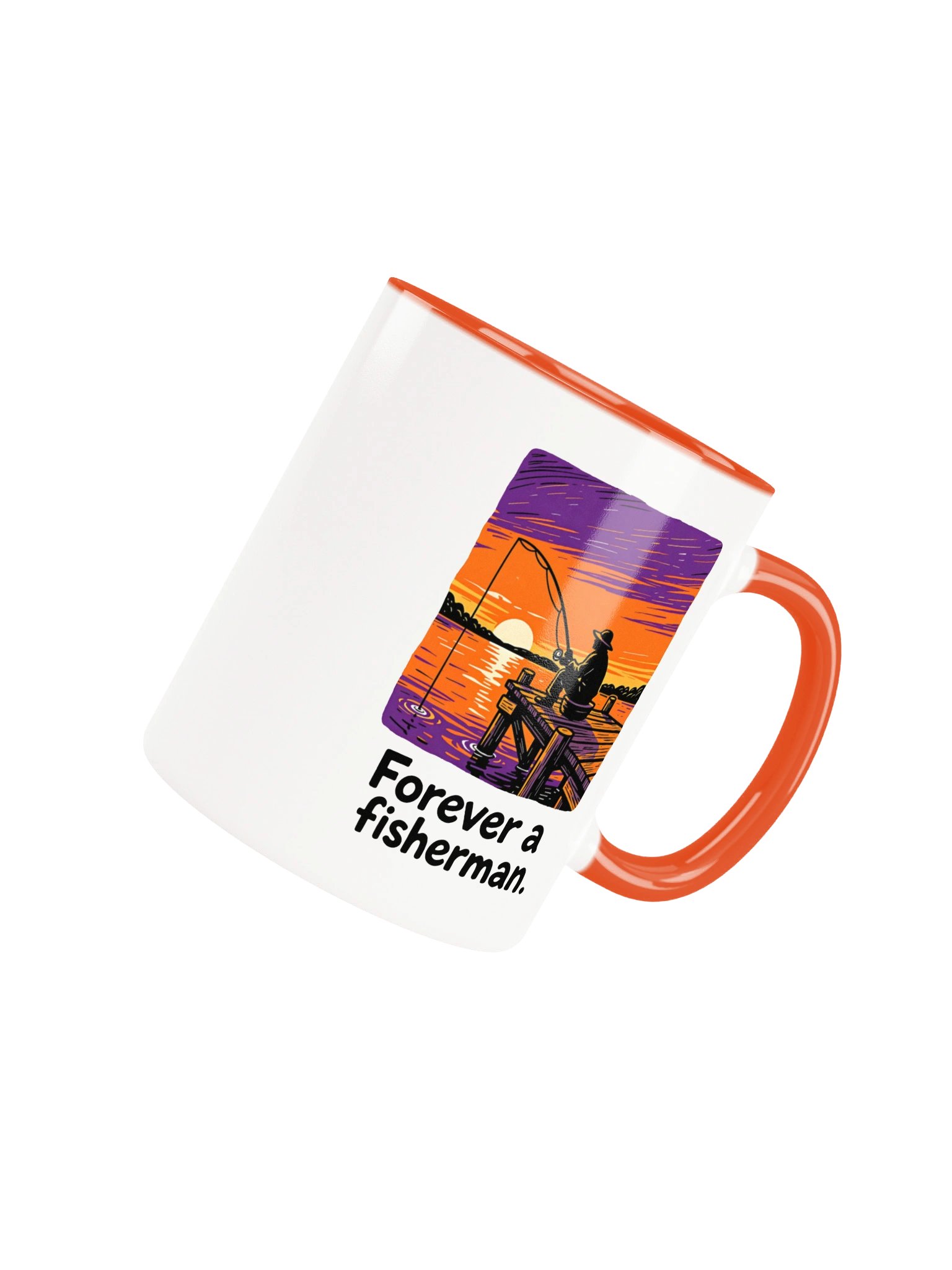 Ceramic Mug: "Forever a fisherman." product image (44)