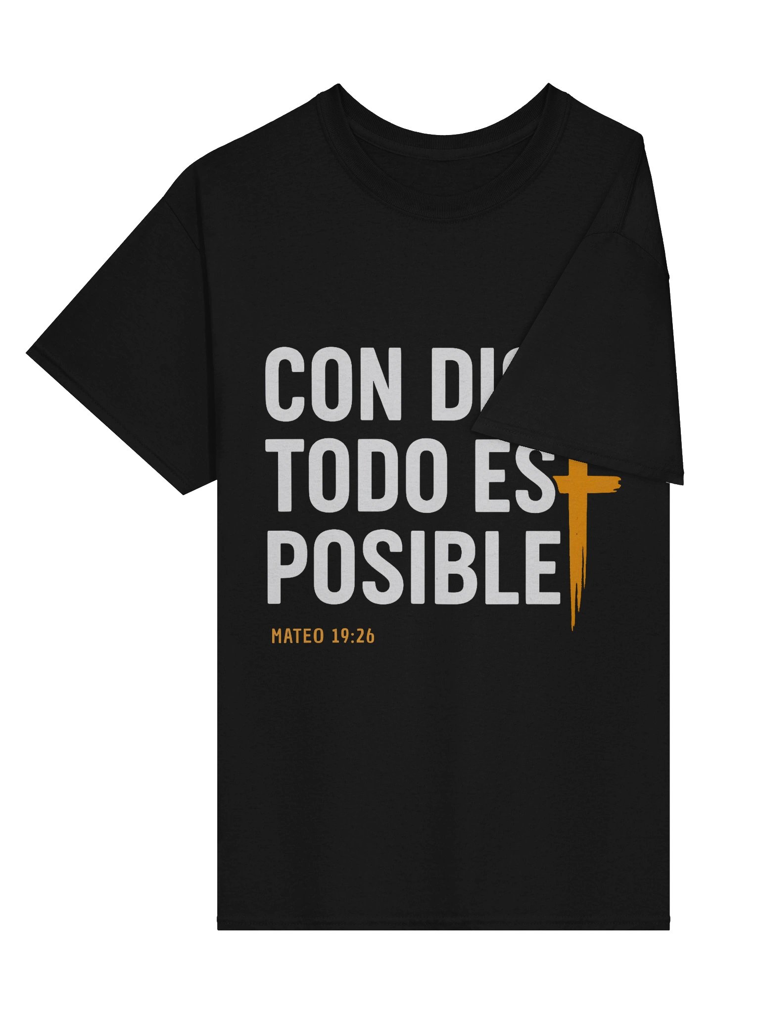 Camiseta Unisex Manga Corta | Con Dios Todo es Posible product image (4)
