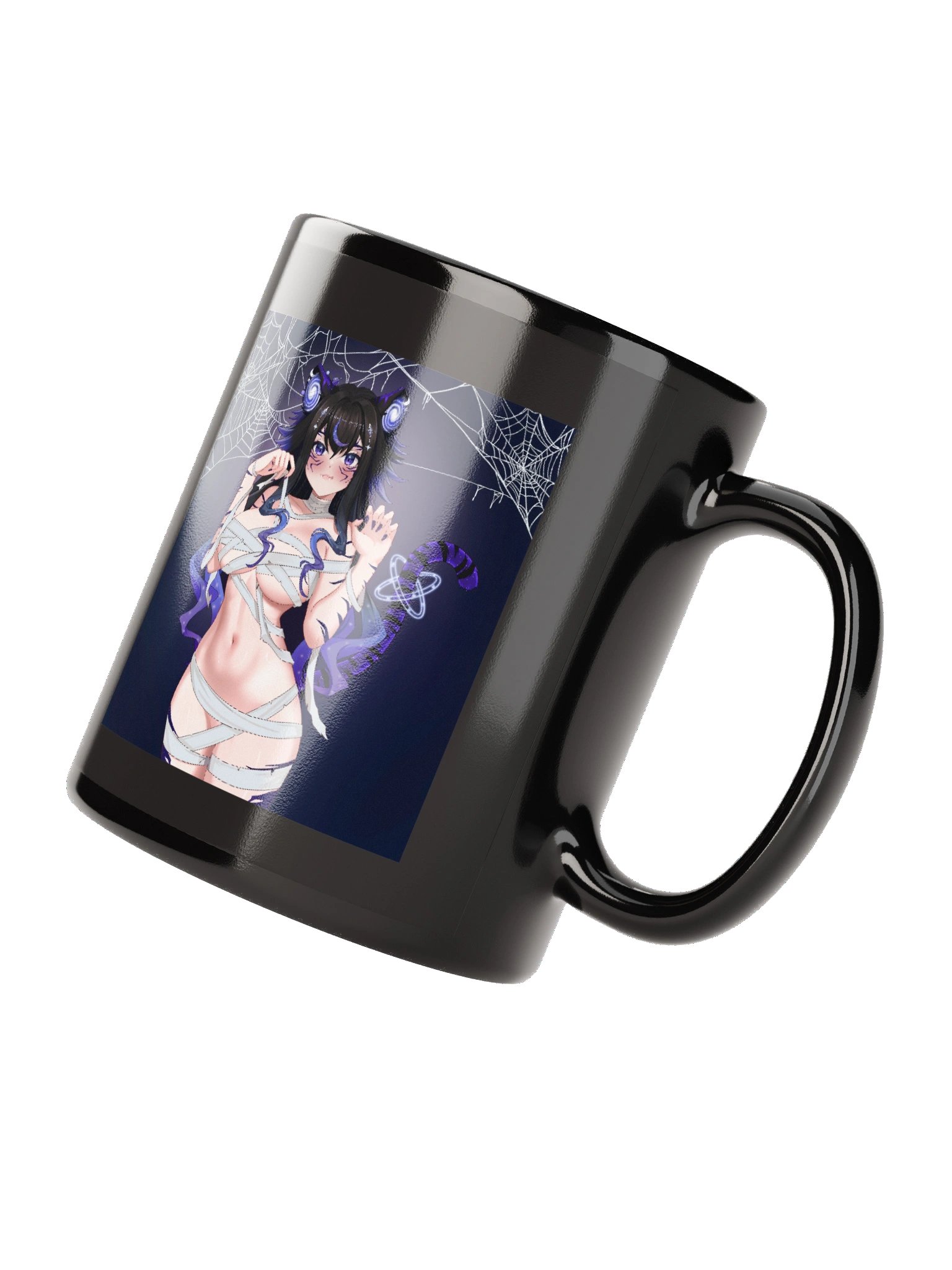 Spicy Mummy Moona | Black Glossy Mug product image (2)