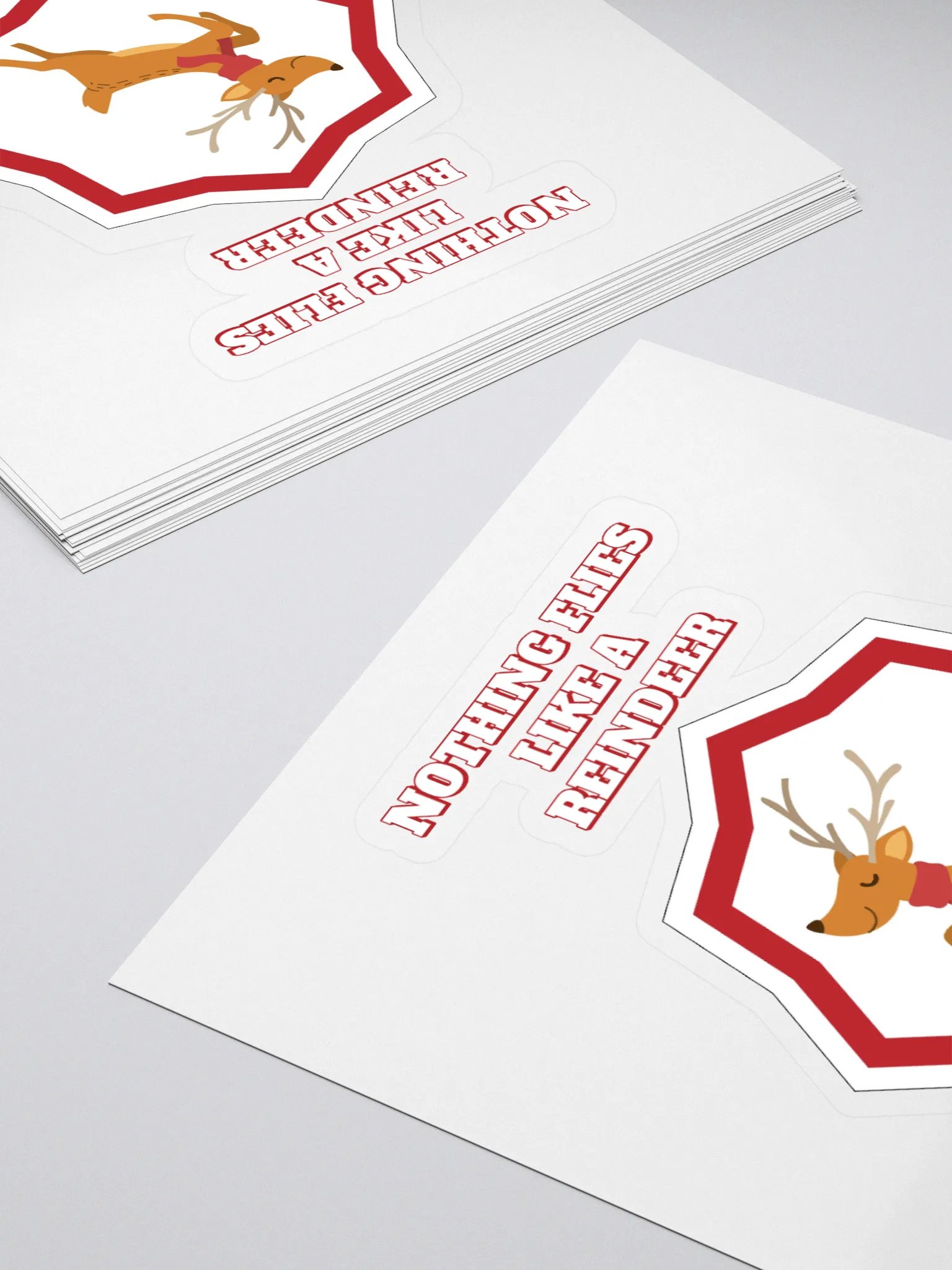 Nothing Flies Like A Reindeer - Christmas Sticker product image (4)