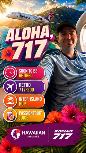 That’s it. The date has been set... Join me as I fly one of @hawaiianairlines most iconic aircraft, the Boeing 717, on a clas...