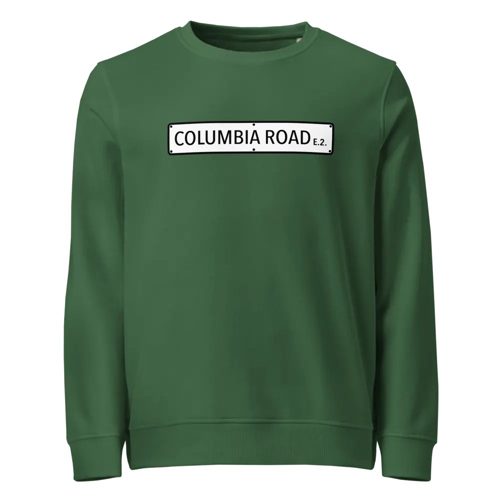 Columbia Road E.2. Unisex Organic Sweatshirt (Green) product image (1)