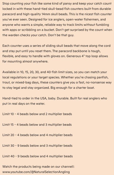 NSA HD Fish Counter - Skulls product image (7)