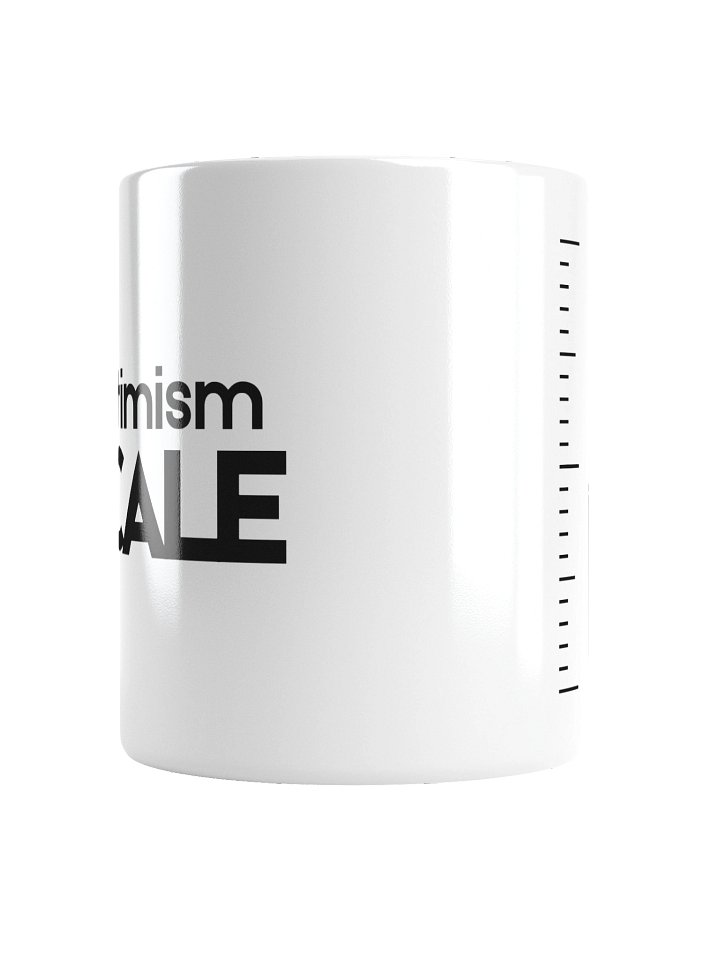 Optimism Scale Mug - Minimalist Shared Living Humour - Coffee Gift product image (2)