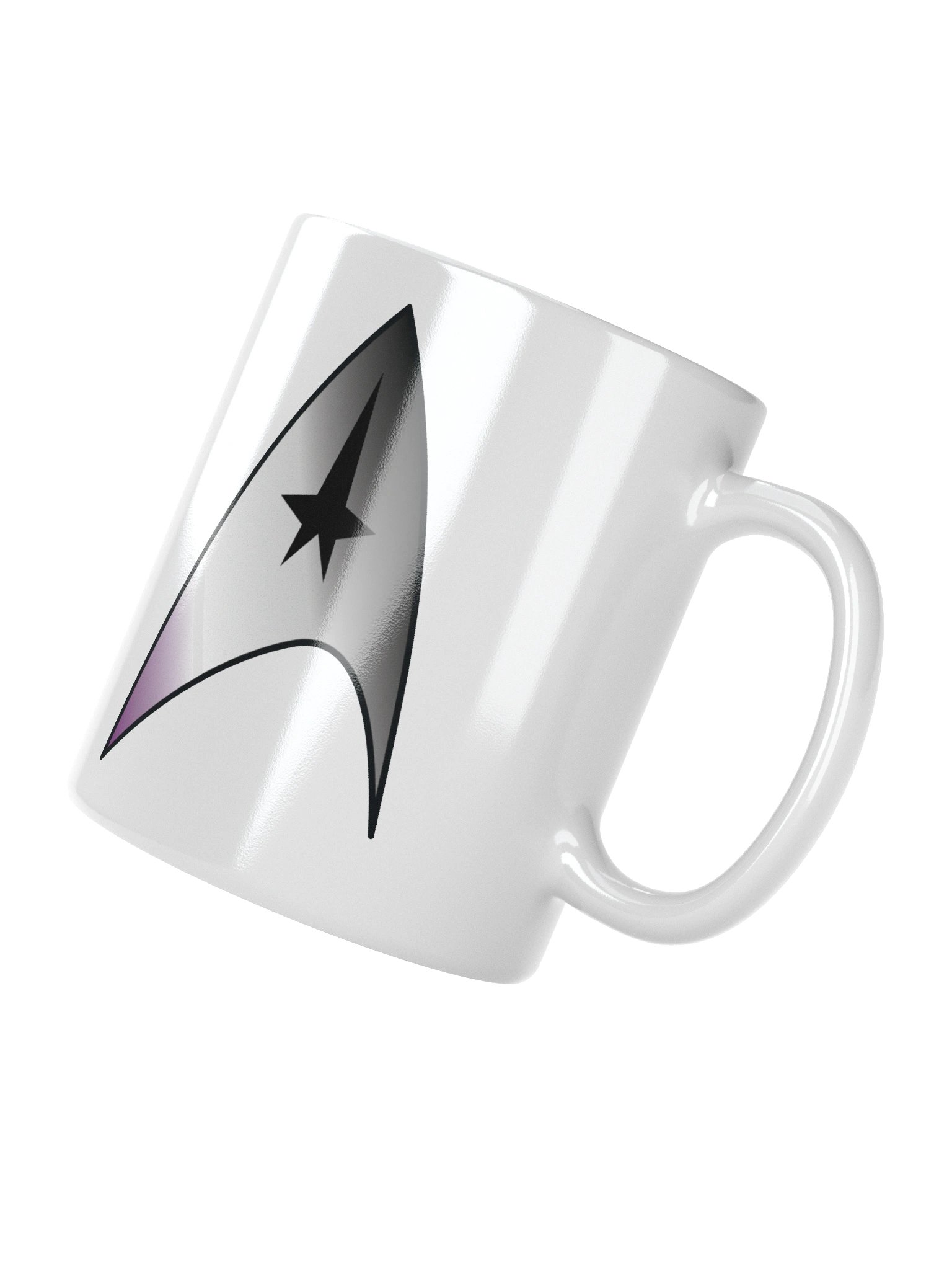 Asexual Pride Gradient Starfleet Mug product image (2)