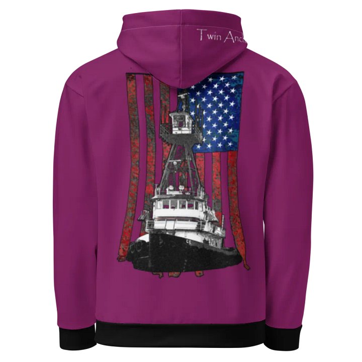 AF & Tug CE (Eggplant) – Performance Marine Wear | Twin Anchor Apparel North Current Line product image (1)