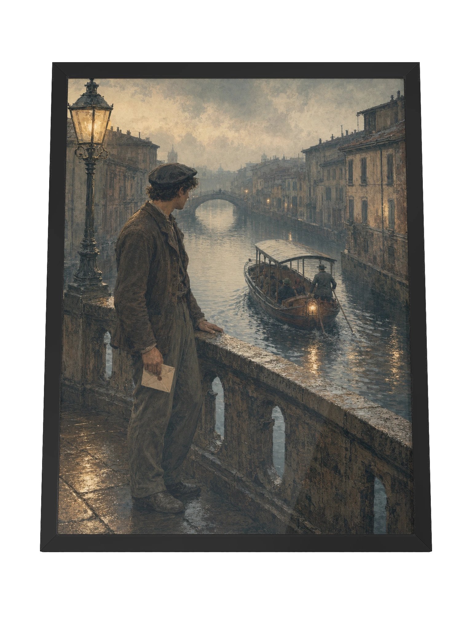 Partenza sui Navigli — Framed Matte Art Print product image (4)