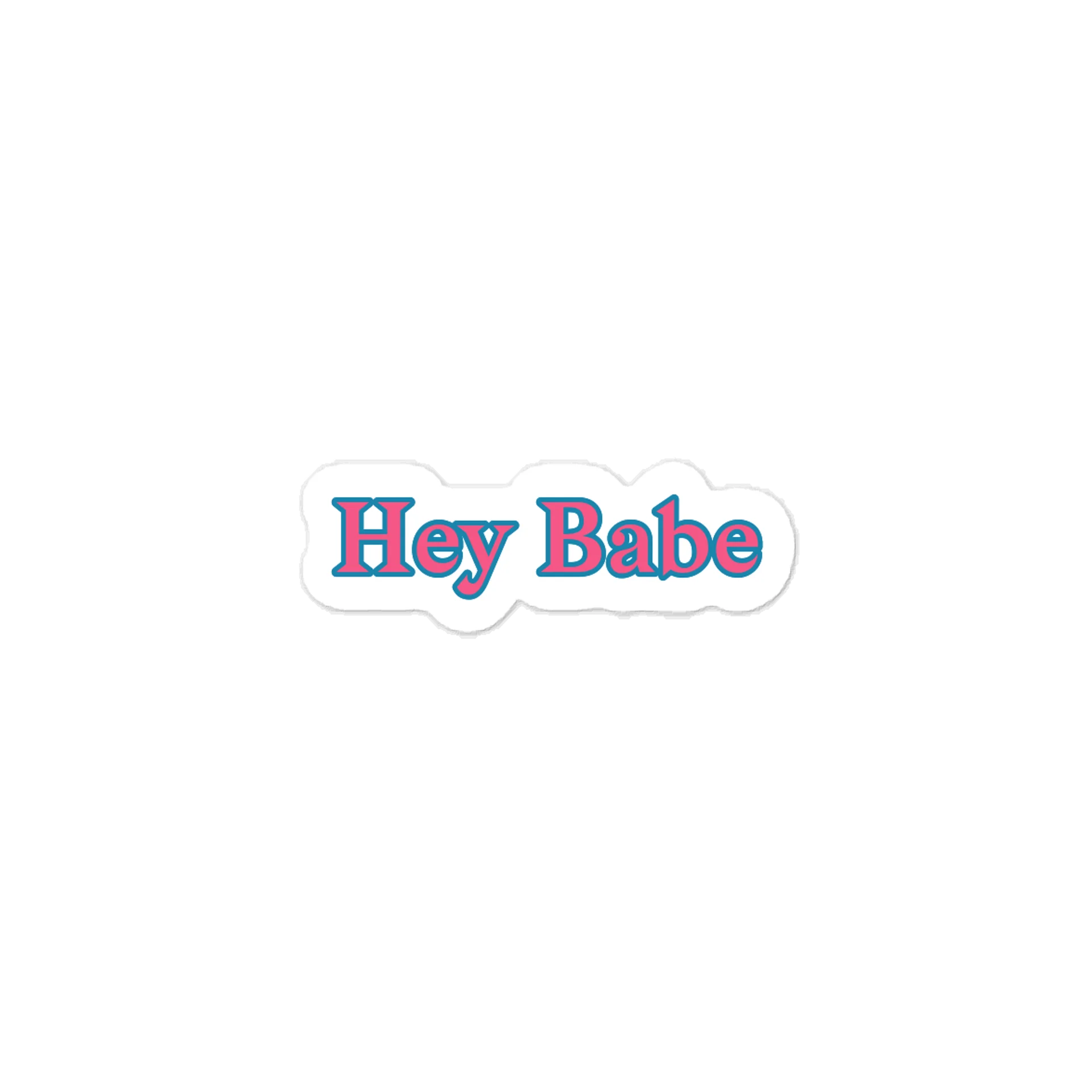 Hey Babe Valentine’s Day Sticker. product image (1)